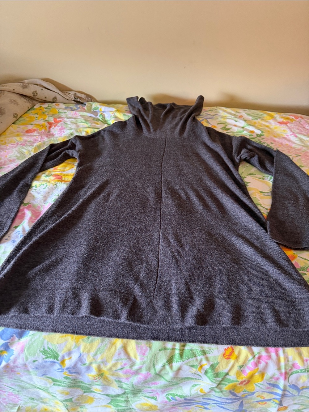 This is a Debbie Morgan cowl neck sweater size  medium in brown